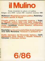 Copertina del fascicolo dell'articolo La democrazia come destino e il problema di una filosofia militante