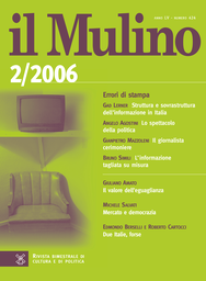 Copertina del fascicolo dell'articolo Struttura e sovrastruttura dell'informazione in Italia