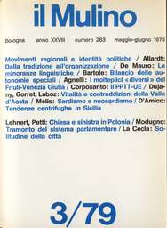 Copertina del fascicolo dell'articolo Discontinuità elettorale in Trentino: il caso del PPTT-UE